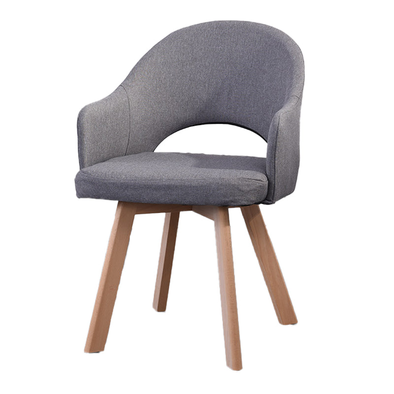 Chaises de salle à manger en bois modernes, fauteuils latéraux à dossier ouvert pour la cuisine