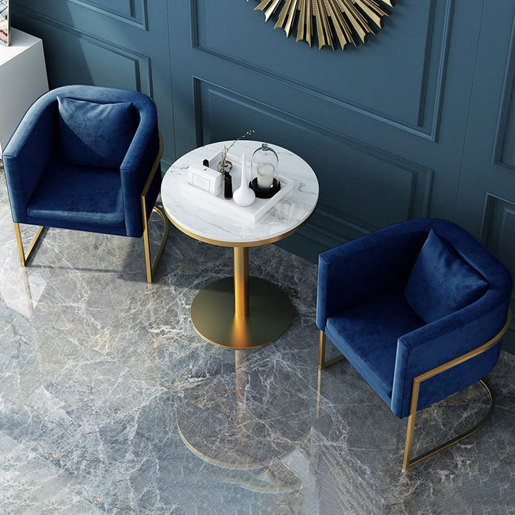 Sillas de comedor tapizadas de estilo contemporáneo, sillas con respaldo sólido para el hogar
