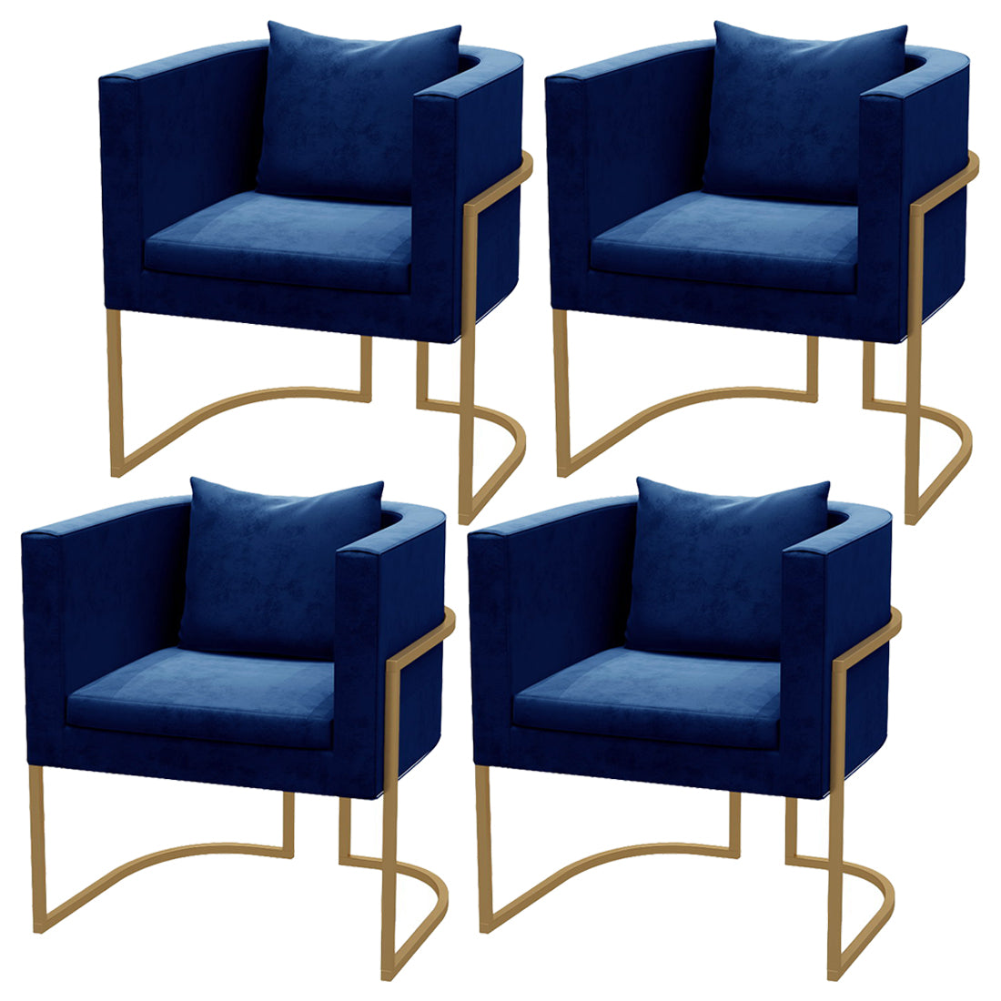 Sillas de comedor tapizadas de estilo contemporáneo, sillas con respaldo sólido para el hogar