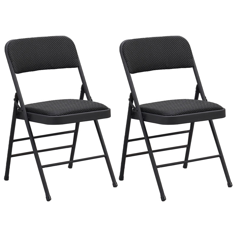 Les chaises latérales tapissées se pliantes de style industriel ouvrent les chaises latérales de salle à manger arrière