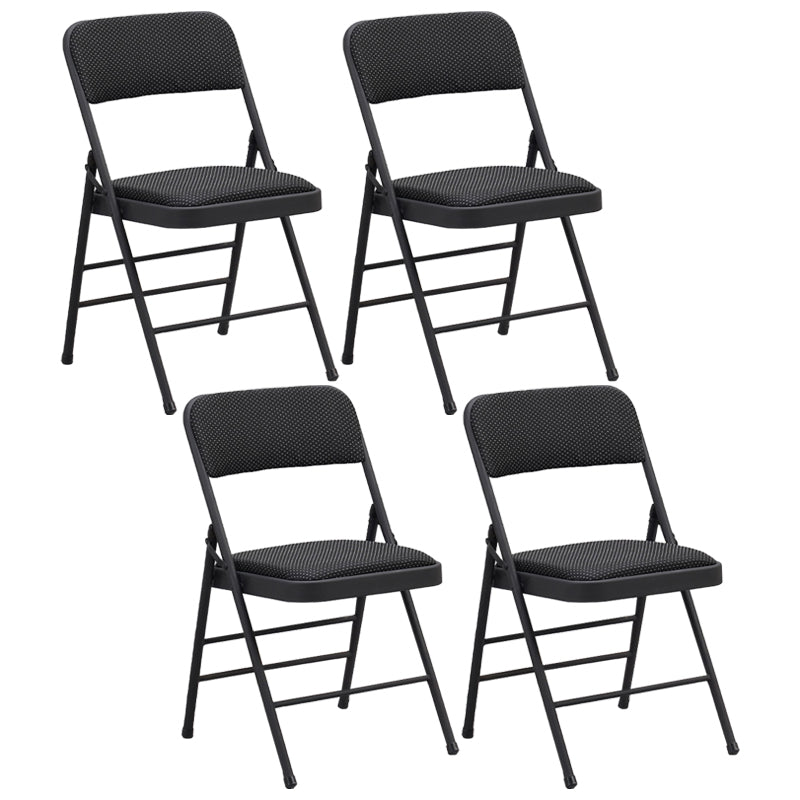 Les chaises latérales tapissées se pliantes de style industriel ouvrent les chaises latérales de salle à manger arrière
