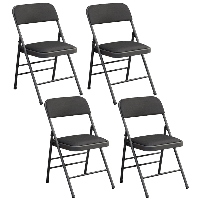 Les chaises latérales tapissées se pliantes de style industriel ouvrent les chaises latérales de salle à manger arrière