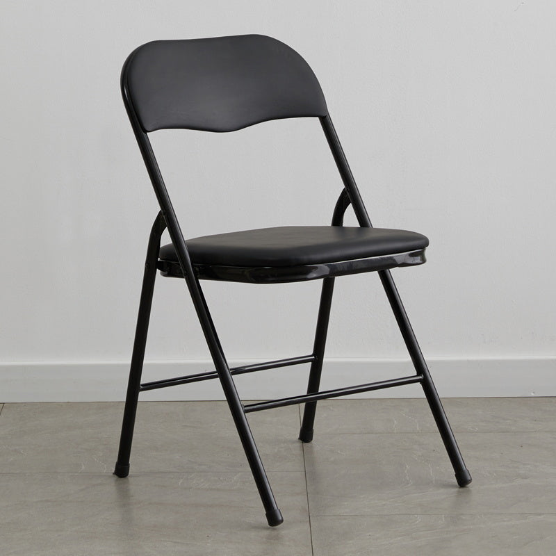 Industriële stijl PU lederen eetkamerstoelen Open achterste zijkoelen voor thuis