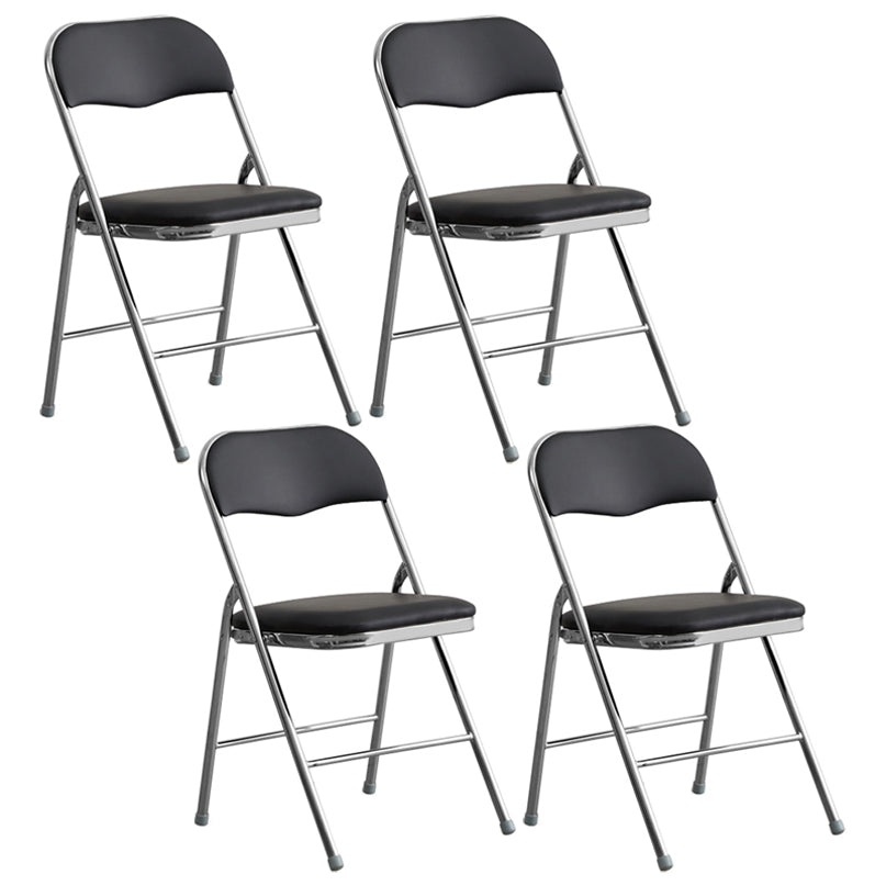 Industriële stijl PU lederen eetkamerstoelen Open achterste zijkoelen voor thuis
