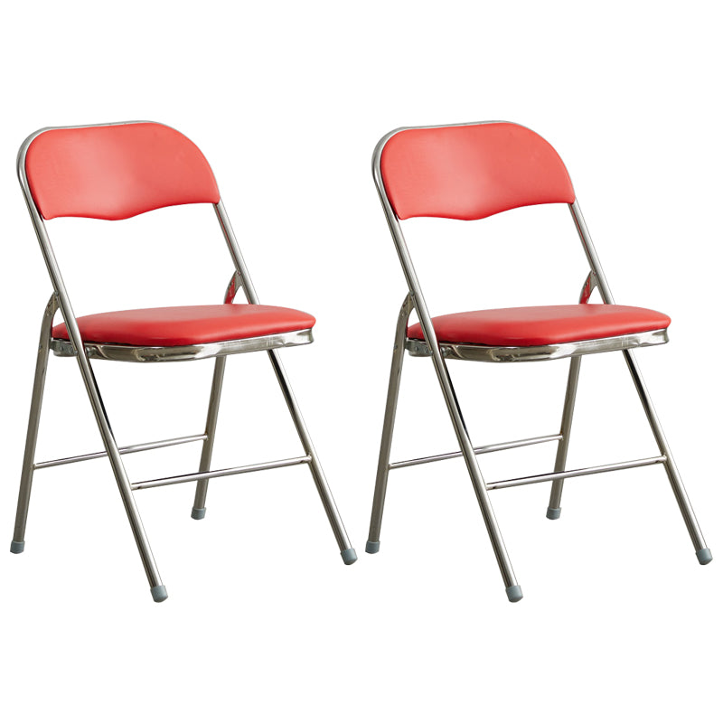Industriële stijl PU lederen eetkamerstoelen Open achterste zijkoelen voor thuis