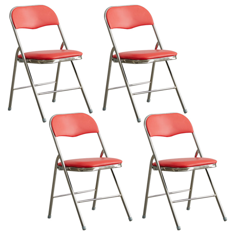 Industriële stijl PU lederen eetkamerstoelen Open achterste zijkoelen voor thuis