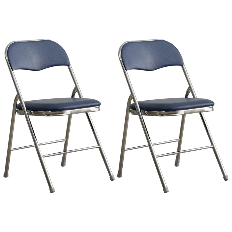 Industriële stijl PU lederen eetkamerstoelen Open achterste zijkoelen voor thuis