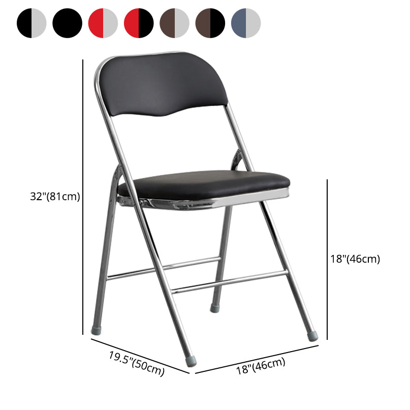 Industriële stijl PU lederen eetkamerstoelen Open achterste zijkoelen voor thuis