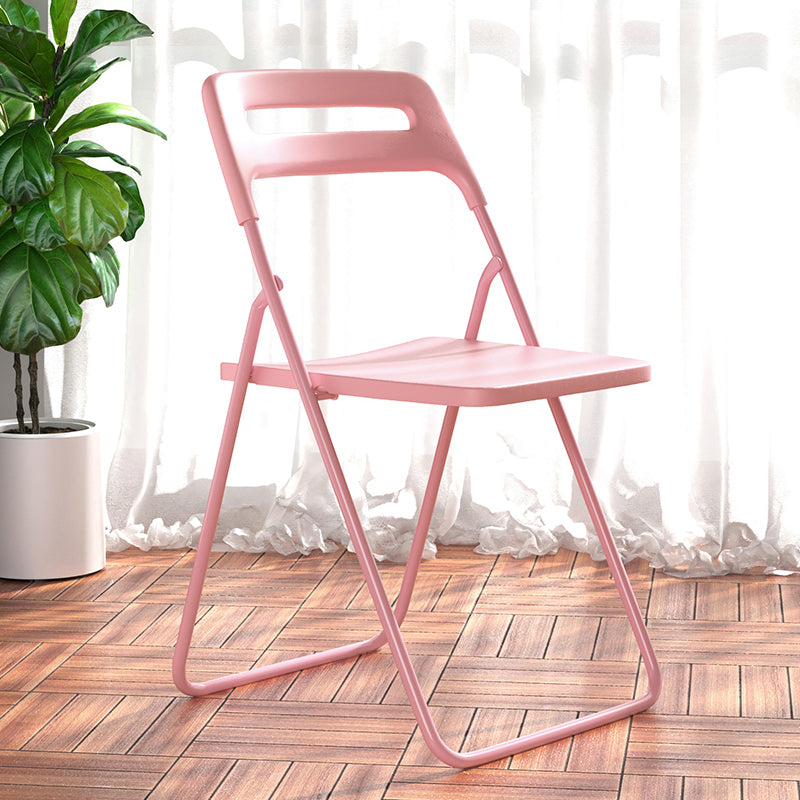 Modern Style Plastic Dining Armless Chairs Open Back Dining Side Chairs for Home Use