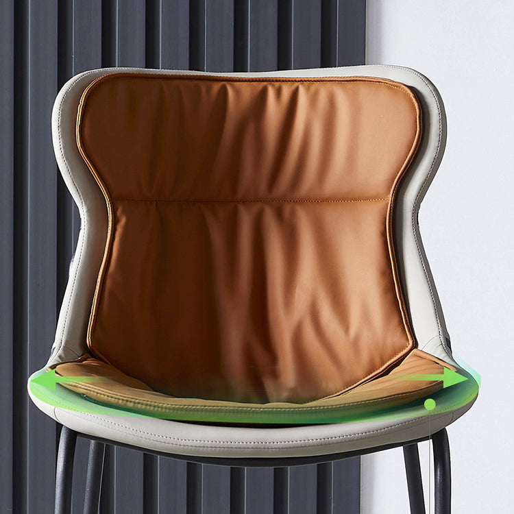 Chaises d'appoint rembourrées modernes avec pieds en métal (Ensemble de 2)