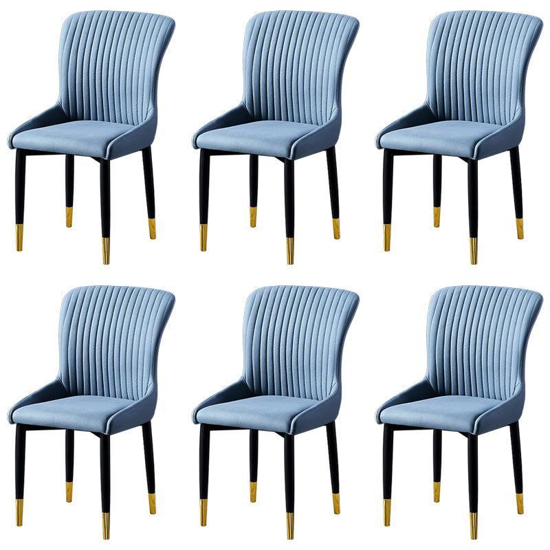 Sillas de comedor de tela de lino de estilo escandinavo, sillas sin brazos con respaldo sólido para el hogar