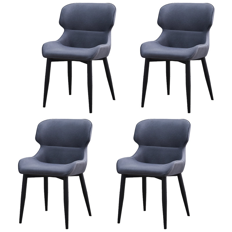 Sillas tapizadas de cuero de estilo nórdico, sillones Wingback Parsons