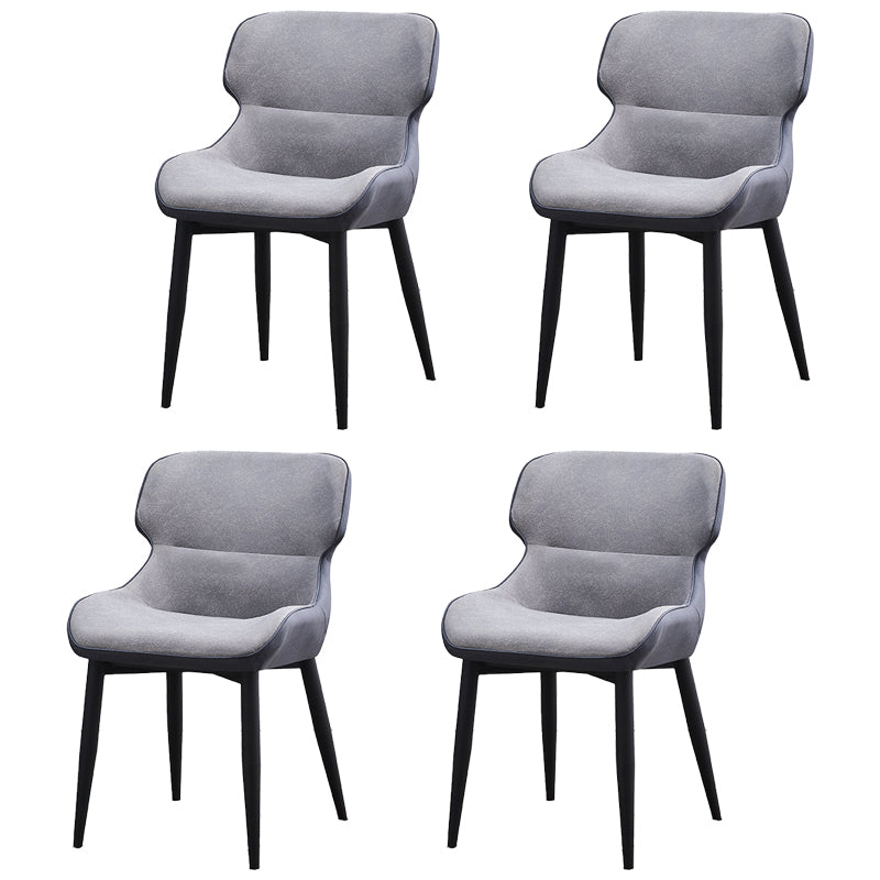 Sillas tapizadas de cuero de estilo nórdico, sillones Wingback Parsons