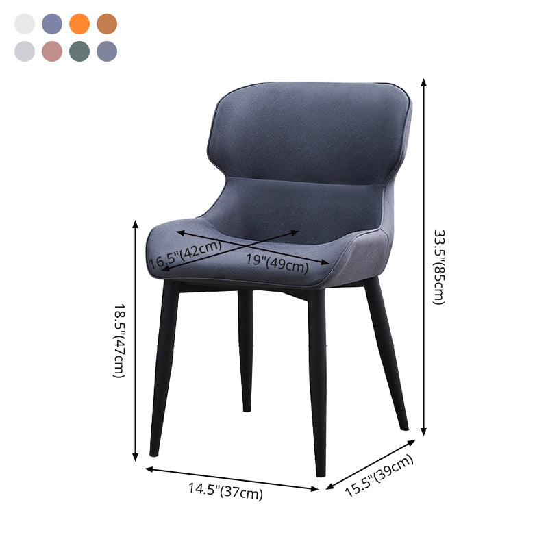 Sillas tapizadas de cuero de estilo nórdico, sillones Wingback Parsons