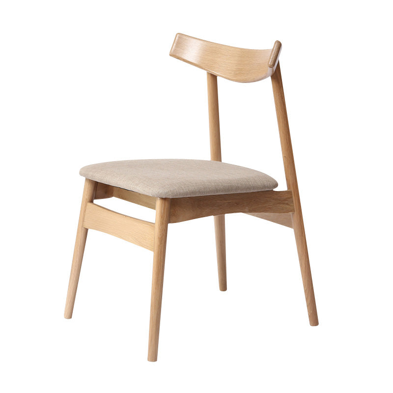 Eigentijdse stijl eetkamerstoelen stoere stoelen zonder eetgelegenheid met houten benen