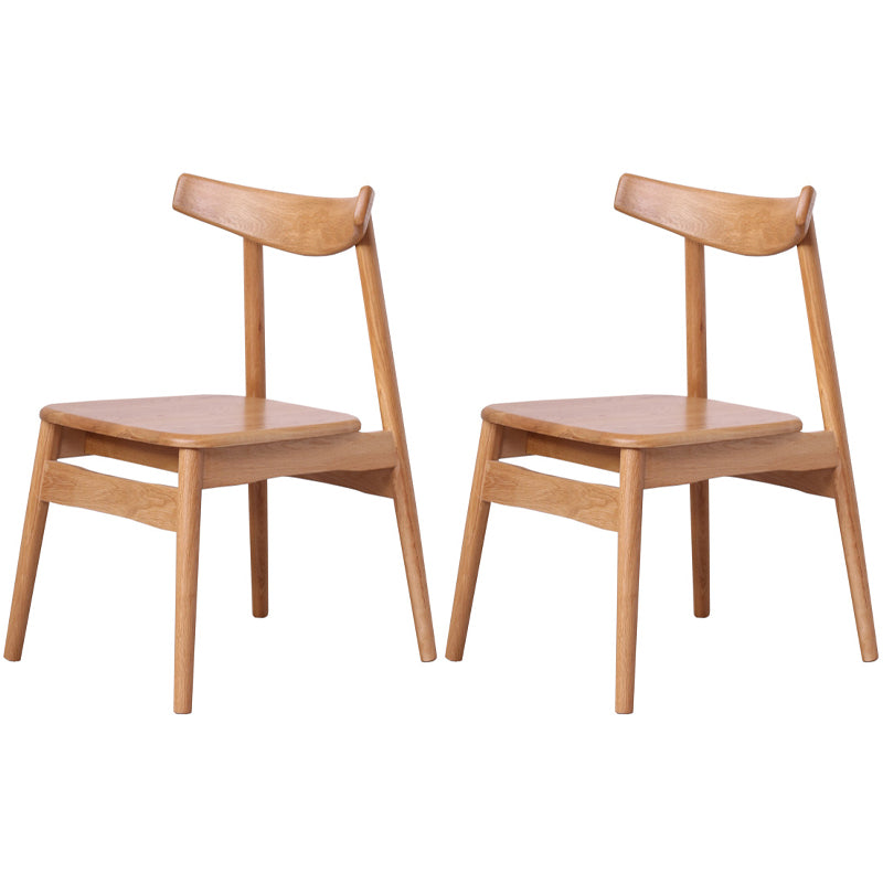 Eigentijdse stijl eetkamerstoelen stoere stoelen zonder eetgelegenheid met houten benen