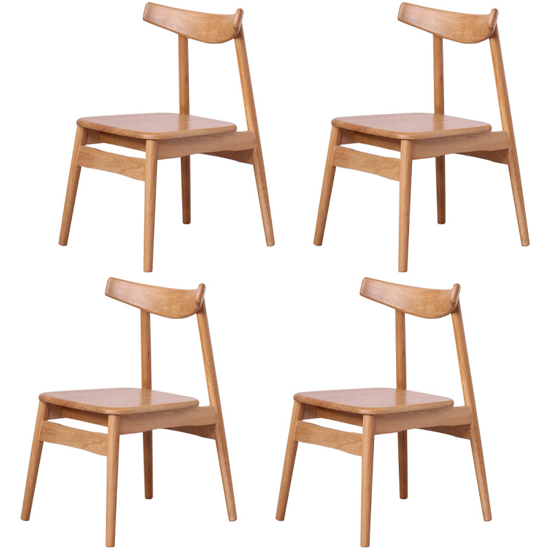 Eigentijdse stijl eetkamerstoelen stoere stoelen zonder eetgelegenheid met houten benen