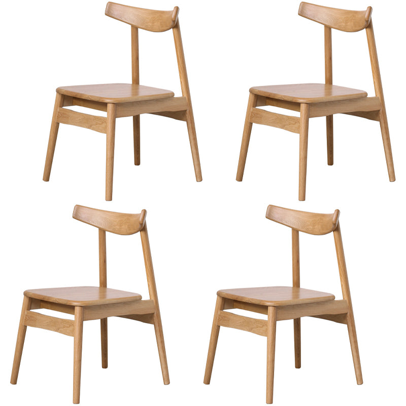Eigentijdse stijl eetkamerstoelen stoere stoelen zonder eetgelegenheid met houten benen