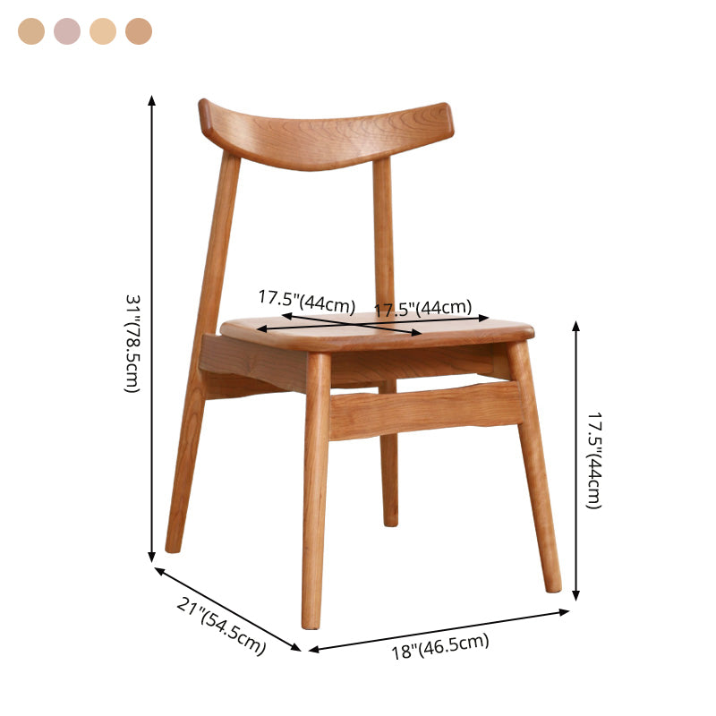 Eigentijdse stijl eetkamerstoelen stoere stoelen zonder eetgelegenheid met houten benen