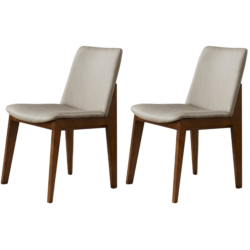 Chaises de salle à manger en bois de style contemporain, chaises latérales sans bras pour cuisine