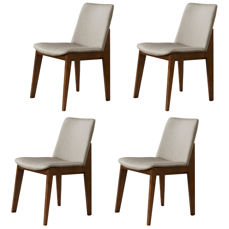 Chaises de salle à manger en bois de style contemporain, chaises latérales sans bras pour cuisine