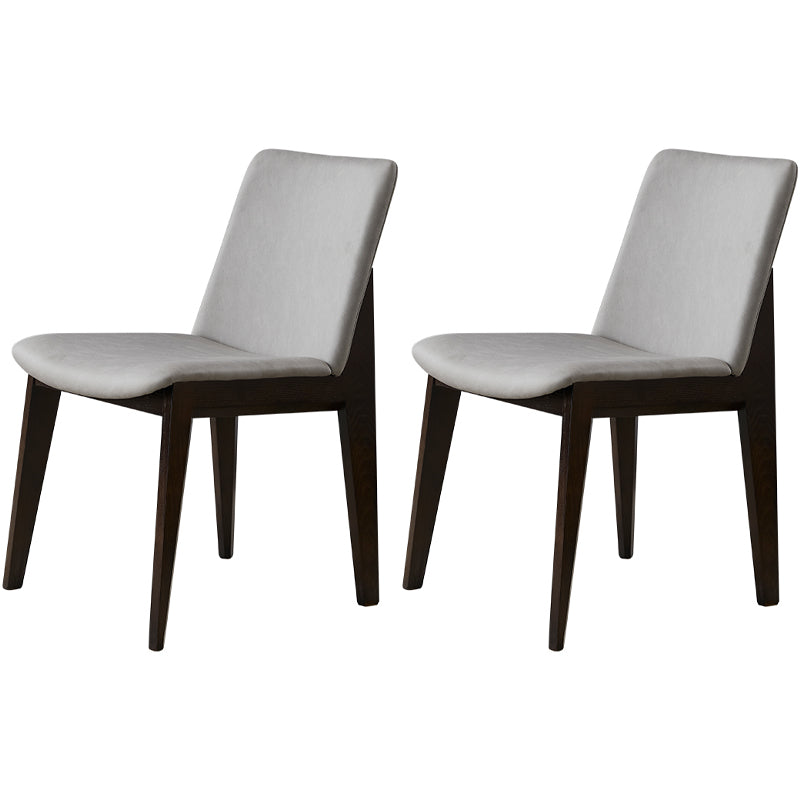 Chaises de salle à manger en bois de style contemporain, chaises latérales sans bras pour cuisine