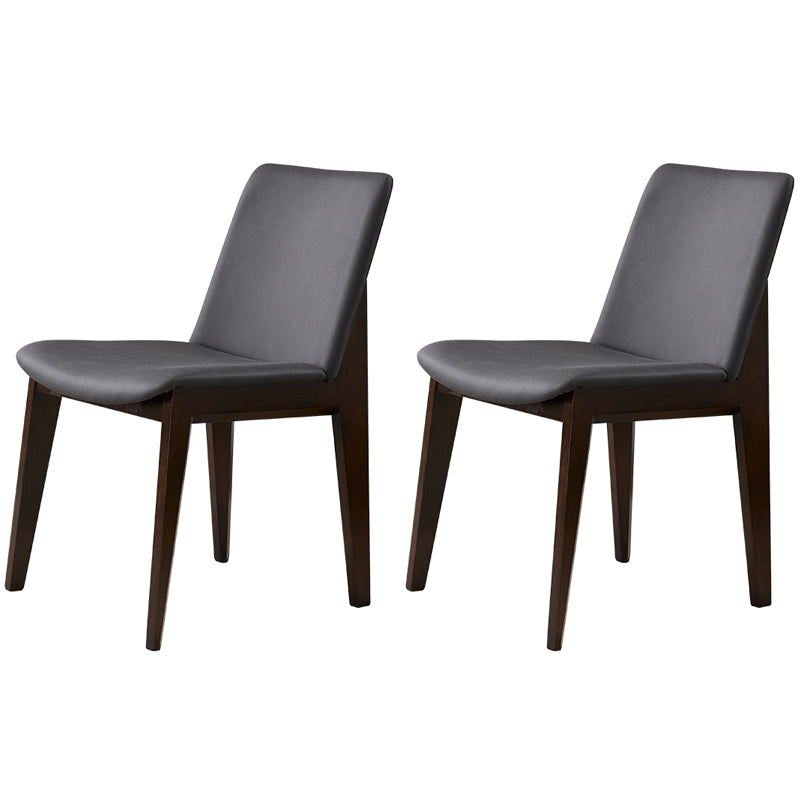Chaises de salle à manger en bois de style contemporain, chaises latérales sans bras pour cuisine
