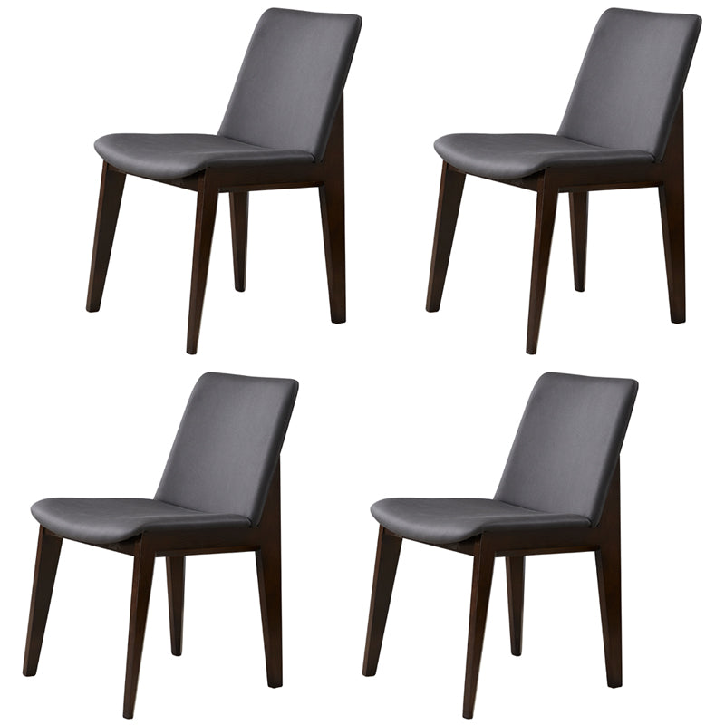 Chaises de salle à manger en bois de style contemporain, chaises latérales sans bras pour cuisine