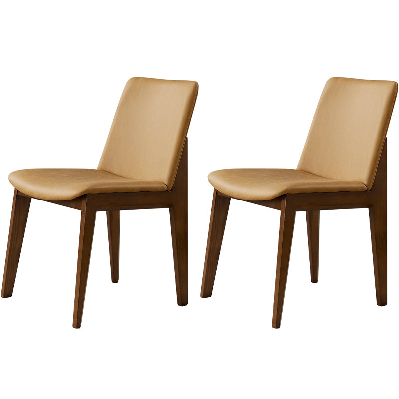 Chaises de salle à manger en bois de style contemporain, chaises latérales sans bras pour cuisine