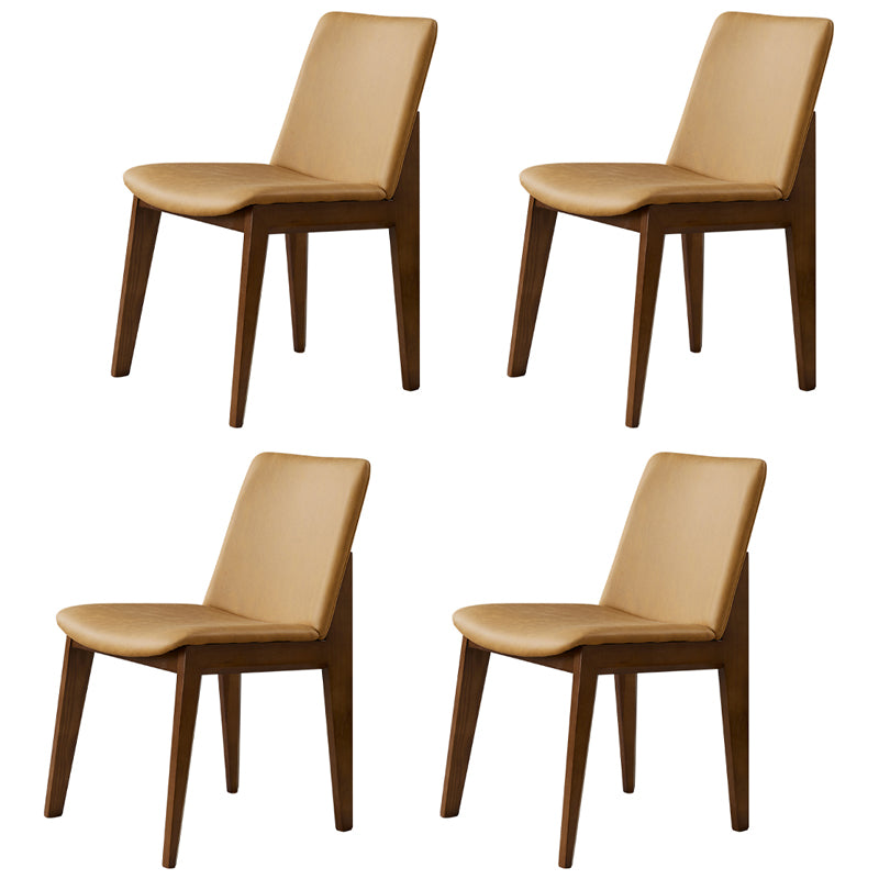 Chaises de salle à manger en bois de style contemporain, chaises latérales sans bras pour cuisine