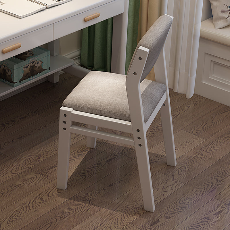 Modern Wooden Dining Chair Open Back Single Dining Side Armless Chair for Kitchen