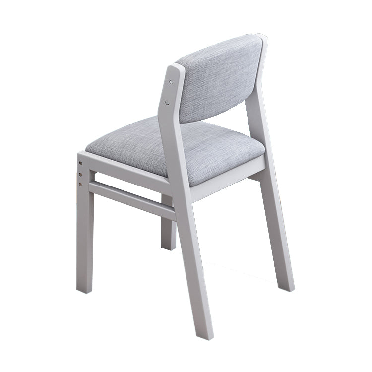 Modern Wooden Dining Chair Open Back Single Dining Side Armless Chair for Kitchen