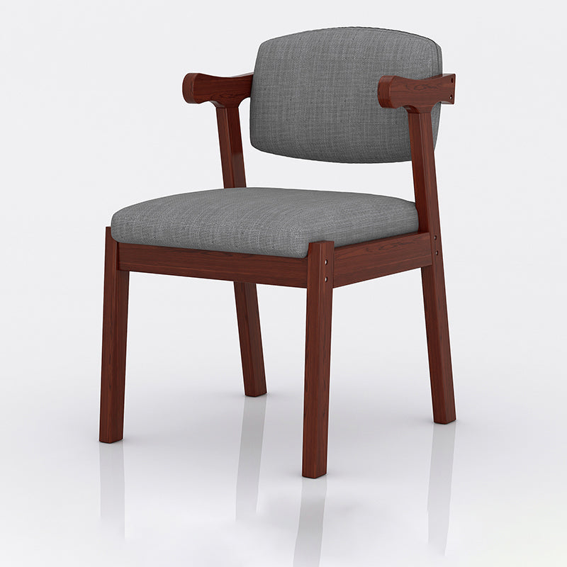 Chaise d'intérieur et d'extérieur moderne en bois, chaise d'appoint à dossier ouvert et rembourrée pour la maison