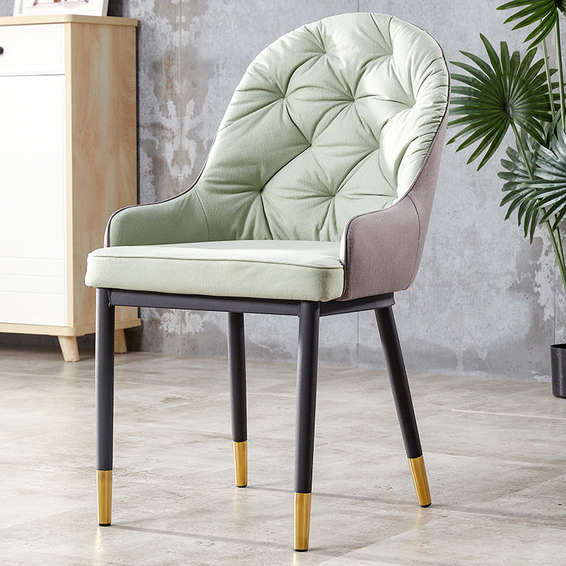 Chaises de salle à manger en métal de Style nordique, bras Parsons, chaise latérale de salle à manger pour la cuisine