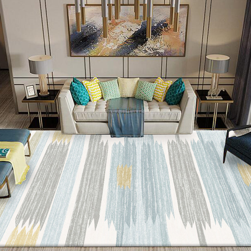 Lichtgele modern tapijten Polyester grafisch gebied Tapijt niet-slip achterste tapijt voor woonkamer