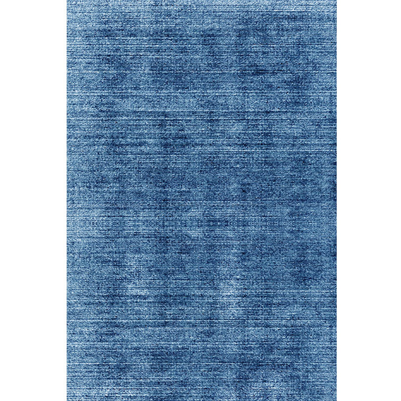 Green Modern Carpet Solid Color Polyester Area Rug Non-Slip Backing Rug for Home Decor