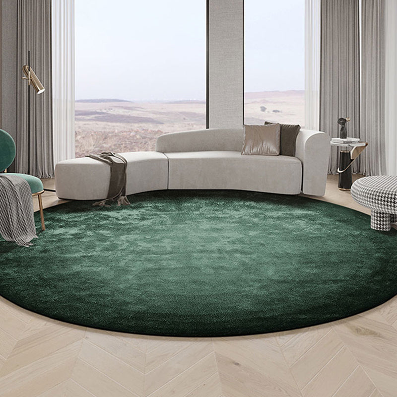 Fancy Modern Carpet Green Polyester Area Rug Tie-Dye Pattern Stain Resistant Rug for Home Decor