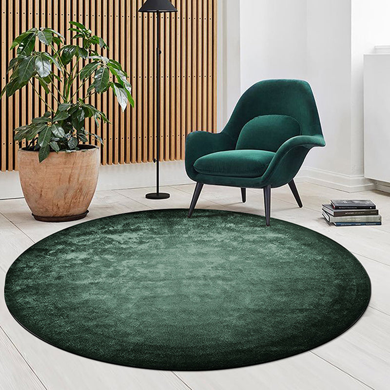 Fancy Modern Carpet Green Polyester Area Rug Tie-Dye Pattern Stain Resistant Rug for Home Decor