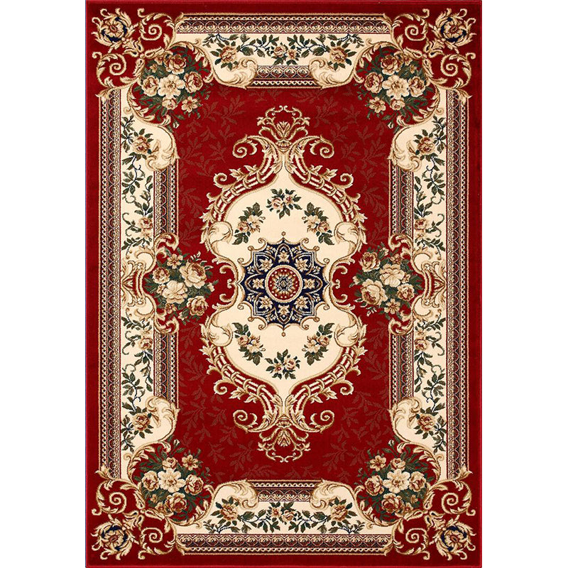 Vintage bloem bedrukt tapijten Polyester Area Tapijt niet-slip achterste binnen tapijt voor volwassenen slaapkamer