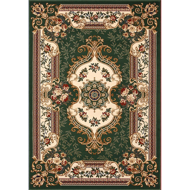 Tapis de polyester à fleurs vintage Tapis de zone de polyester