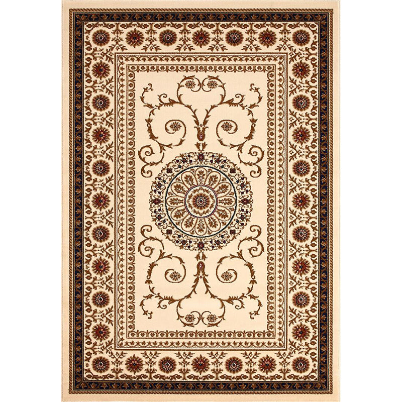 Alfombra de alfombra de alfombra de patrón tribal de mediados de siglo