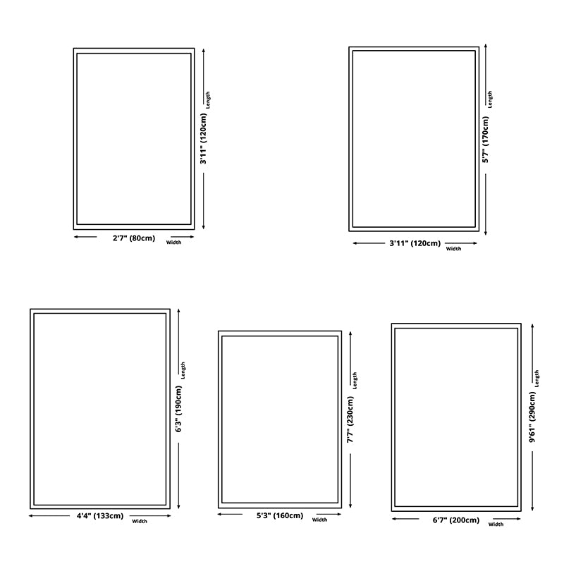 Alfombra de alfombra de alfombra de patrón tribal de mediados de siglo