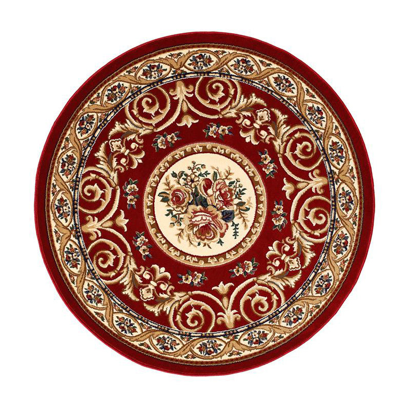 Tapis à floral rond Polyester tapis intérieur industrie