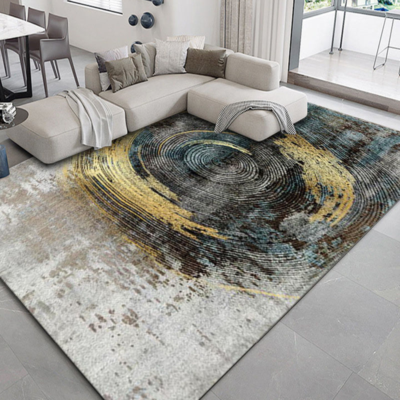 Grijze woonkamer tapijt Modern geometrische printruimte Tapijten Resistent gebied Rug