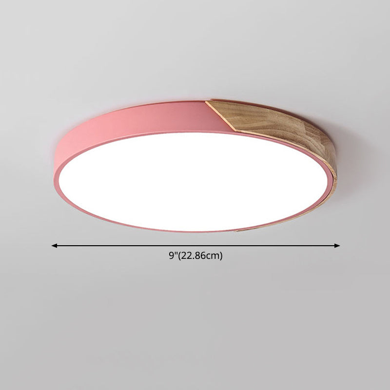 Eigentijdse ronde inbouw plafondverlichtingsarmatuur Metaal 1 licht Led Mount plafondverlichting