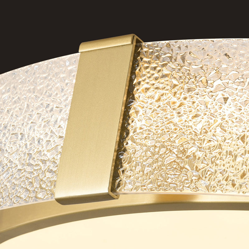 Round Flush Light Modern Style Metal 1 Light Flush Ceiling Light Fixture