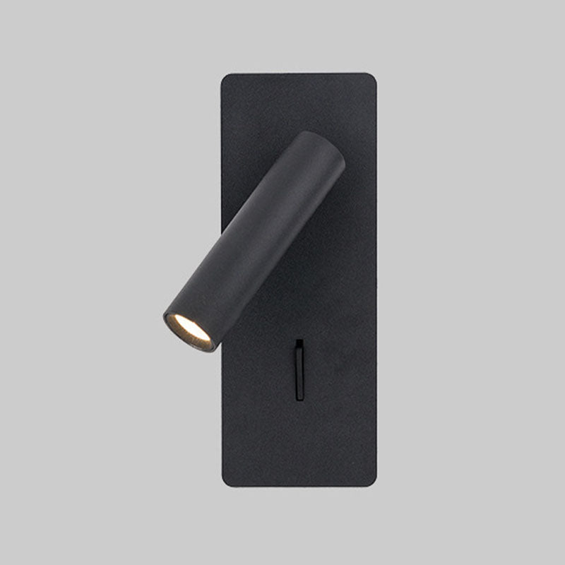 Moderne kreative LED -Wandleuchten Eisen rechteckige Lesewandlampe mit Aluminiumschatten