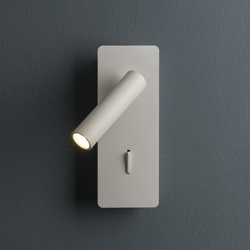 Moderne kreative LED -Wandleuchten Eisen rechteckige Lesewandlampe mit Aluminiumschatten