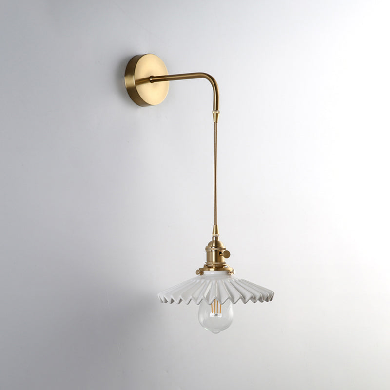 Accesorios de iluminación de cono de cono Lámpara de iluminación de paredes industriales 1 Lámpara de apliques de luz