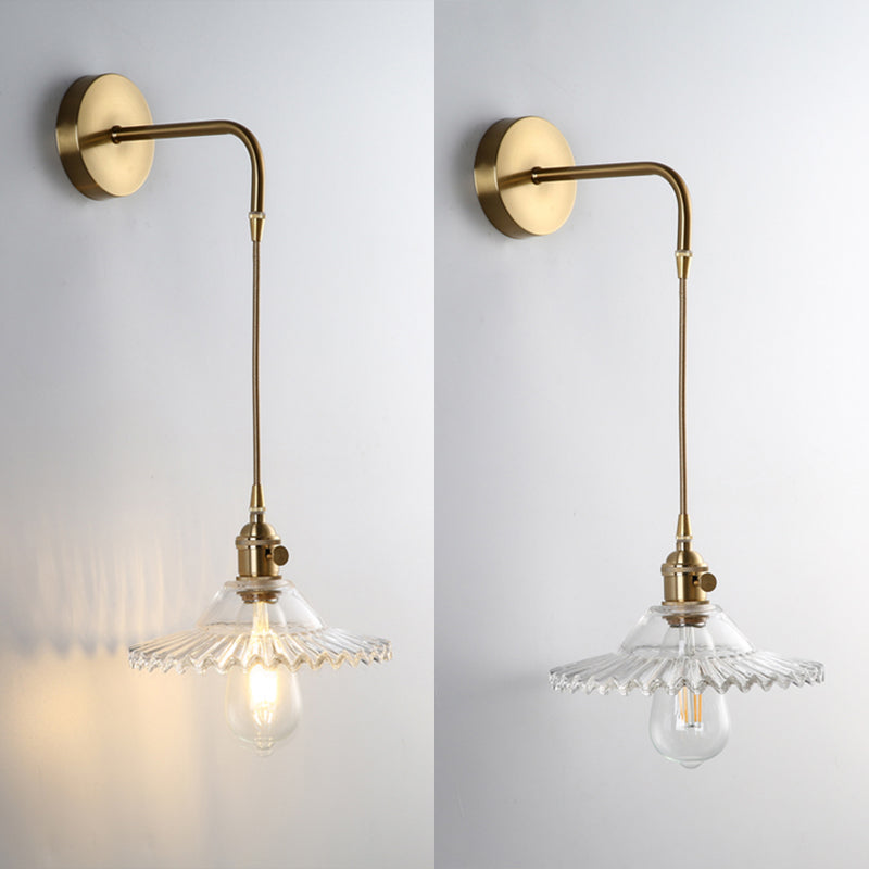 Accesorios de iluminación de cono de cono Lámpara de iluminación de paredes industriales 1 Lámpara de apliques de luz